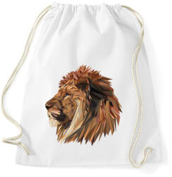 printfashion Oroszlán - Sportzsák, Tornazsák - Fehér (1017811)