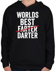 printfashion WB Darter - Gyerek kapucnis pulóver - Fekete (2396073)
