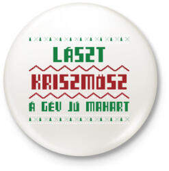 printfashion LAST CHRISTMAS 3 - Kitűző, hűtőmágnes - Fehér (10803689)