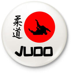 printfashion Judo Japán - Kitűző, hűtőmágnes - Fehér (5009272)