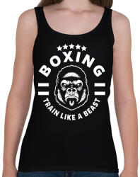 printfashion Train like a beast - Női atléta - Fekete (2274187)