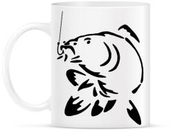 printfashion ponty horgászat - Bögre - Fehér (2678792)