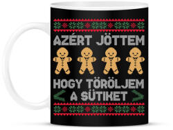 printfashion Azért jöttem, hogy töröljem a sütiket - Bögre - Fekete (11273046)