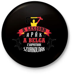 printfashion Belga csapat - Kitűző, hűtőmágnes - Fekete (10860523)