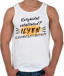 printfashion Kutyáidat sétáltatod? - Férfi atléta - Fehér (5375551)