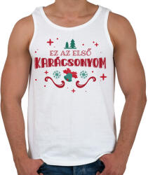 printfashion Első Karácsonyom - Férfi atléta - Fehér (9478292)