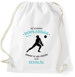 printfashion Ne vitatkozz röplabdás lánnyal - Sportzsák, Tornazsák - Fehér (7155866)