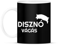 printfashion Disznóvágás - fehér - Bögre - Fekete (11628376)