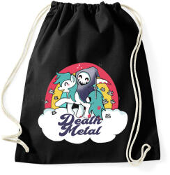 printfashion Death Metal - Sportzsák, Tornazsák - Fekete (1482077)