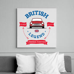 printfashion MINI legend 2 - Vászonkép - Fehér (10894020)