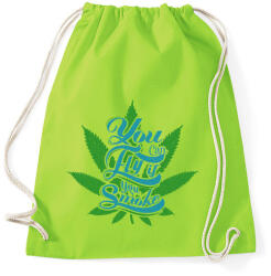 printfashion Repülni tudsz, ha elszívod. - Sportzsák, Tornazsák - Limezöld (176299)