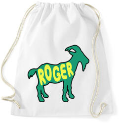 printfashion Roger Federer GOAT - Sportzsák, Tornazsák - Fehér (15793078)