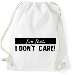 printfashion Fun fact - Sportzsák, Tornazsák - Fehér (7520646)