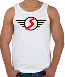 printfashion Mini Cooper S - Férfi atléta - Fehér (10890526)