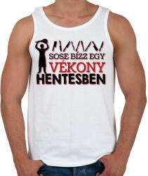 printfashion Vékony hentes - Férfi atléta - Fehér (9390417)