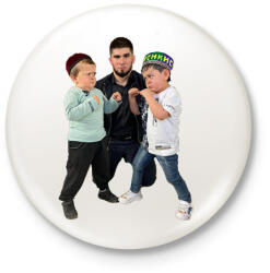 printfashion Hasbulla MMA - Kitűző, hűtőmágnes - Fehér (5029907)