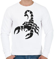 printfashion Skorpió - Férfi pulóver - Fehér (5269942)