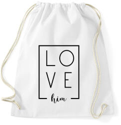 printfashion LOVE him páros 1 - Sportzsák, Tornazsák - Fehér (6075605)