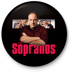 printfashion Tony Soprano - Kitűző, hűtőmágnes - Fekete (5432729)