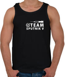 printfashion Sputnik V Team - Férfi atléta - Fekete (4888641)