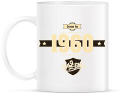 printfashion born-in-1960-cream-choco - Bögre - Fehér (791014)