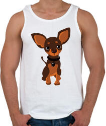 printfashion Chihuahua - Férfi atléta - Fehér (10287597)