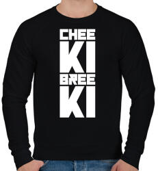 printfashion Cheeki Breeki - Férfi pulóver - Fekete (1563187)