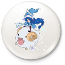 printfashion Lulu - Kitűző, hűtőmágnes - Fehér (3076649)