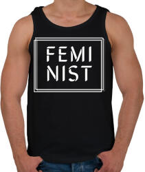 printfashion Feminist (white) - Férfi atléta - Fekete (8532354)