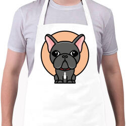 printfashion Frenchie - Kötény - Fehér (4913025)