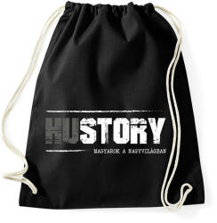 printfashion HUstory (white) - Sportzsák, Tornazsák - Fekete (7416640)