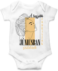 printfashion A legjobb fodrász - Hónappal (fekete) - Baba Body - Fehér (7316261)