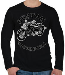 printfashion custom motorcycle - Férfi hosszú ujjú póló - Fekete (11595682)