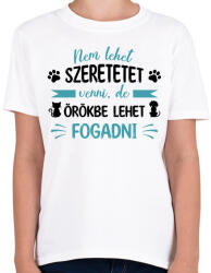 printfashion Nem lehet szeretetet venni - Gyerek póló - Fehér (13561019)