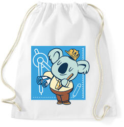 printfashion Koala mérnök - Sportzsák, Tornazsák - Fehér (9440352)