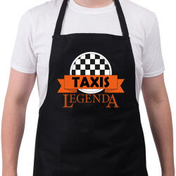 printfashion Taxis legenda - Kötény - Fekete (7554853)