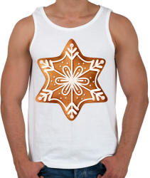 printfashion Mézeskalács csillag - Férfi atléta - Fehér (11220944)