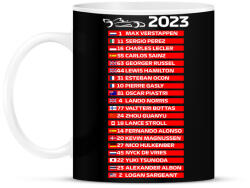 printfashion Forma 1 Versenyzők 005 - Bögre - Fekete (12360998)