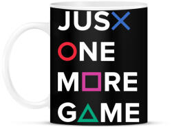 printfashion Just One More Game - Bögre - Fekete (4291295)