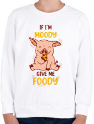 printfashion Moody, Foody - Gyerek pulóver - Fehér (14713451)