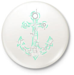 printfashion Elektrohorgony - Kitűző, hűtőmágnes - Fehér (3074094)