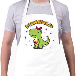 printfashion Pregosaurus - Kötény - Fehér (13724723)