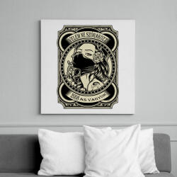 printfashion 2008 Velem ne szórakozz - Vászonkép - Fehér (6639607)