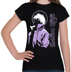 printfashion Satoru Gojo -páros minta - Női póló - Fekete (16555184)