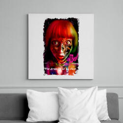 printfashion THE DRAWING OF MY FACE - Vászonkép - Fehér (6621664)
