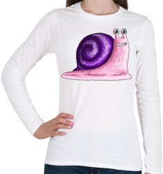 printfashion csigabiga-001 - Női hosszú ujjú póló - Fehér (2418951)