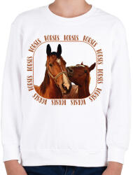printfashion Horses - Gyerek pulóver - Fehér (7491493)