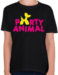 printfashion Partiállat - Gyerek póló - Fekete (1150804)