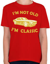 printfashion I'm not old - Gyerek póló - Piros (2493274)