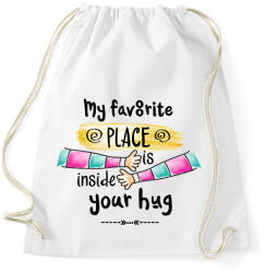 printfashion Legjobb a karjaidban - Sportzsák, Tornazsák - Fehér (6019168)